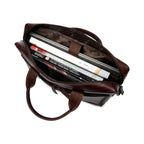 leather-laptop-bag-brown-open-with-laptop-rolled-documents - VILL OKSE