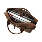 leather-laptop-bag-top-open-view-with-books-laptop - VILL OKSE