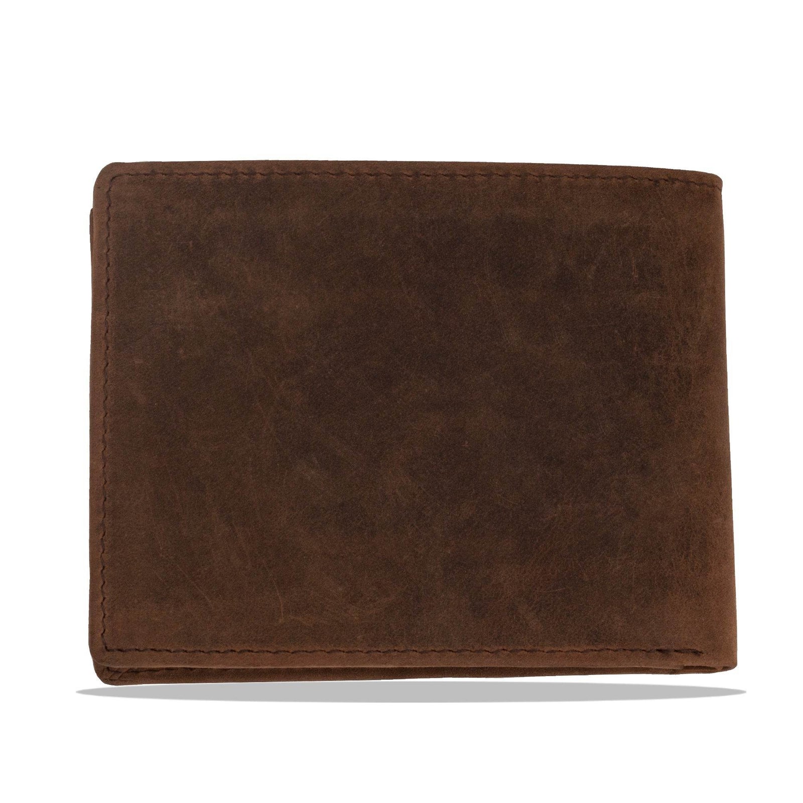 leather-wallet-brown-back-plain-smooth-finish - VILL OKSE