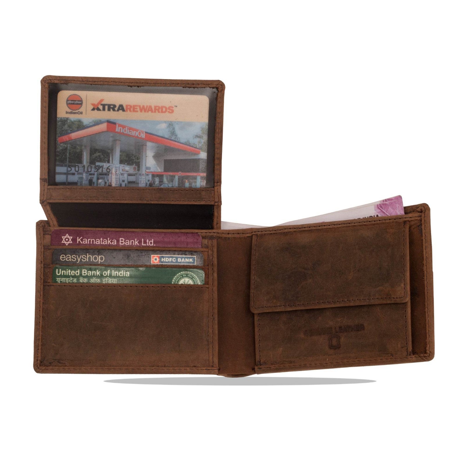 leather-wallet-open-inside-multiple-card-slots-cash-pocket - VILL OKSE