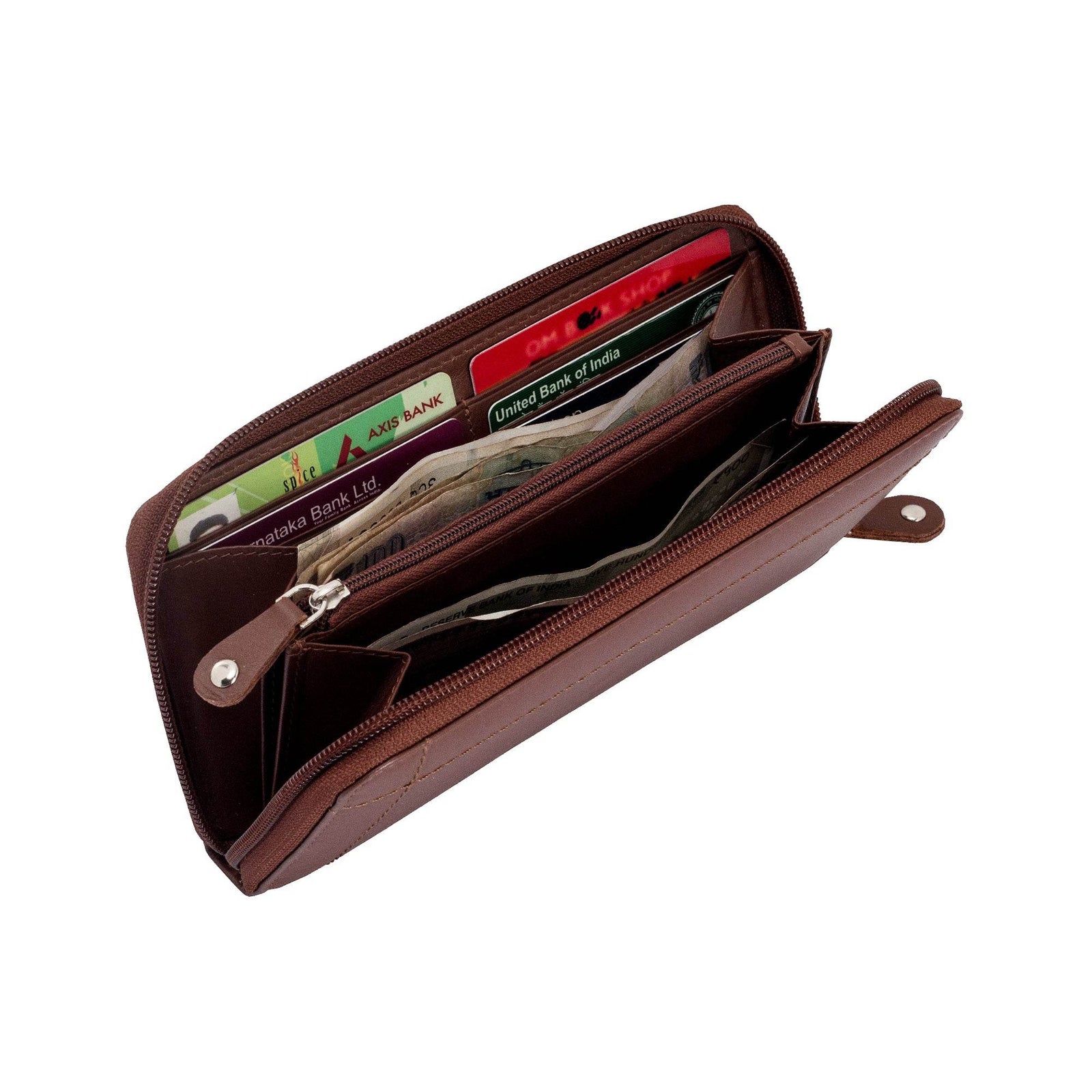 premium-leather-wallet-open-with-cards-and-banknotes - VILL OKSE