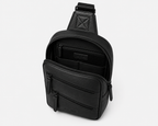 The Mark Leather Sling Bag for Men ( Black Nappa )