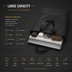 Noir Leather Tote Bag (Black Nappa)