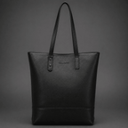 Noir Leather Tote Bag (Black Nappa)