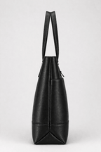 Noir Leather Tote Bag (Black Nappa)