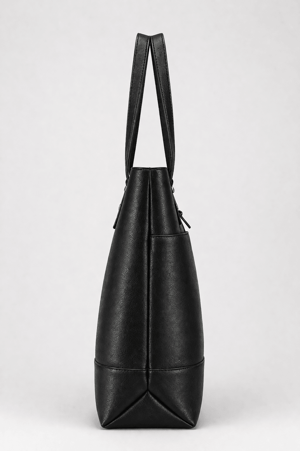 Noir Leather Tote Bag (Black Nappa)