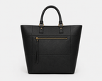 The Palmyra Leather Handbag for Women ( Black Nappa )