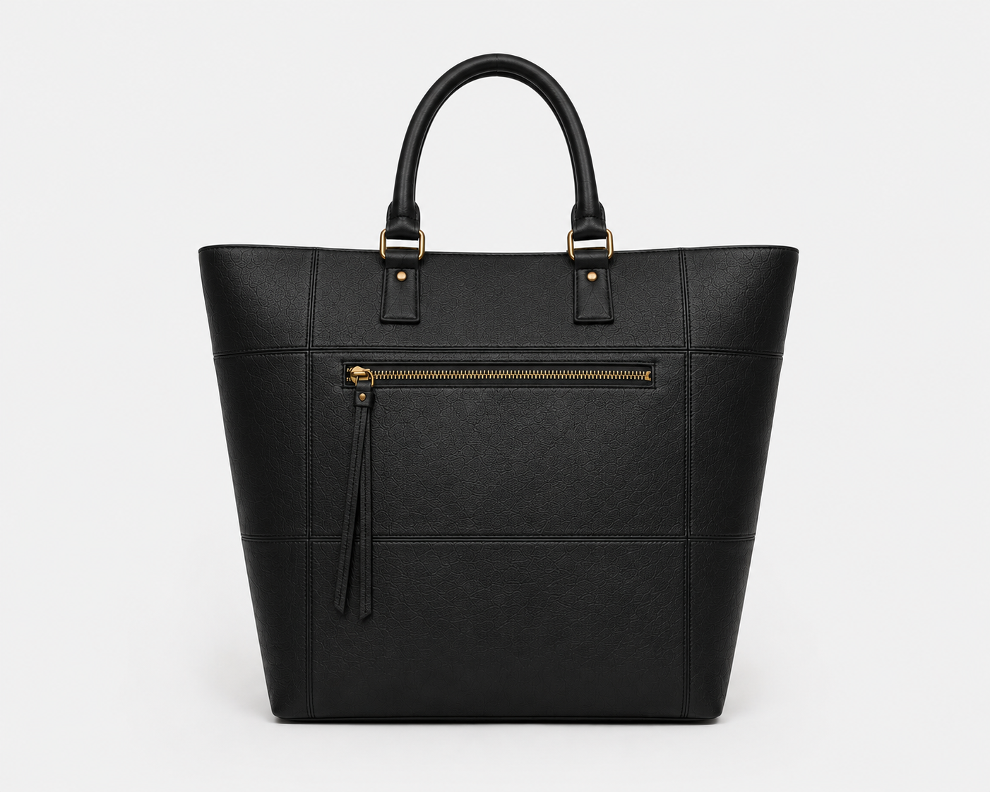 The Palmyra Leather Handbag for Women ( Black Nappa )