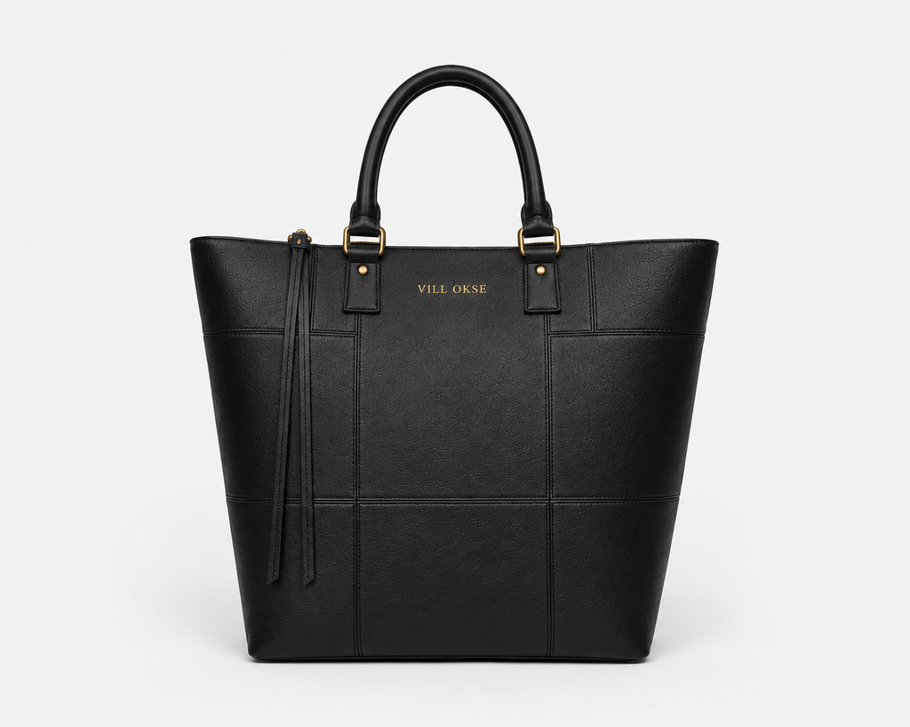 The Palmyra Leather Handbag for Women ( Black Nappa )