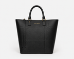 The Palmyra Leather Handbag for Women ( Black Nappa )