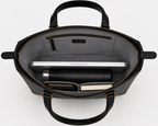 The Palmyra Leather Handbag for Women ( Black Nappa )