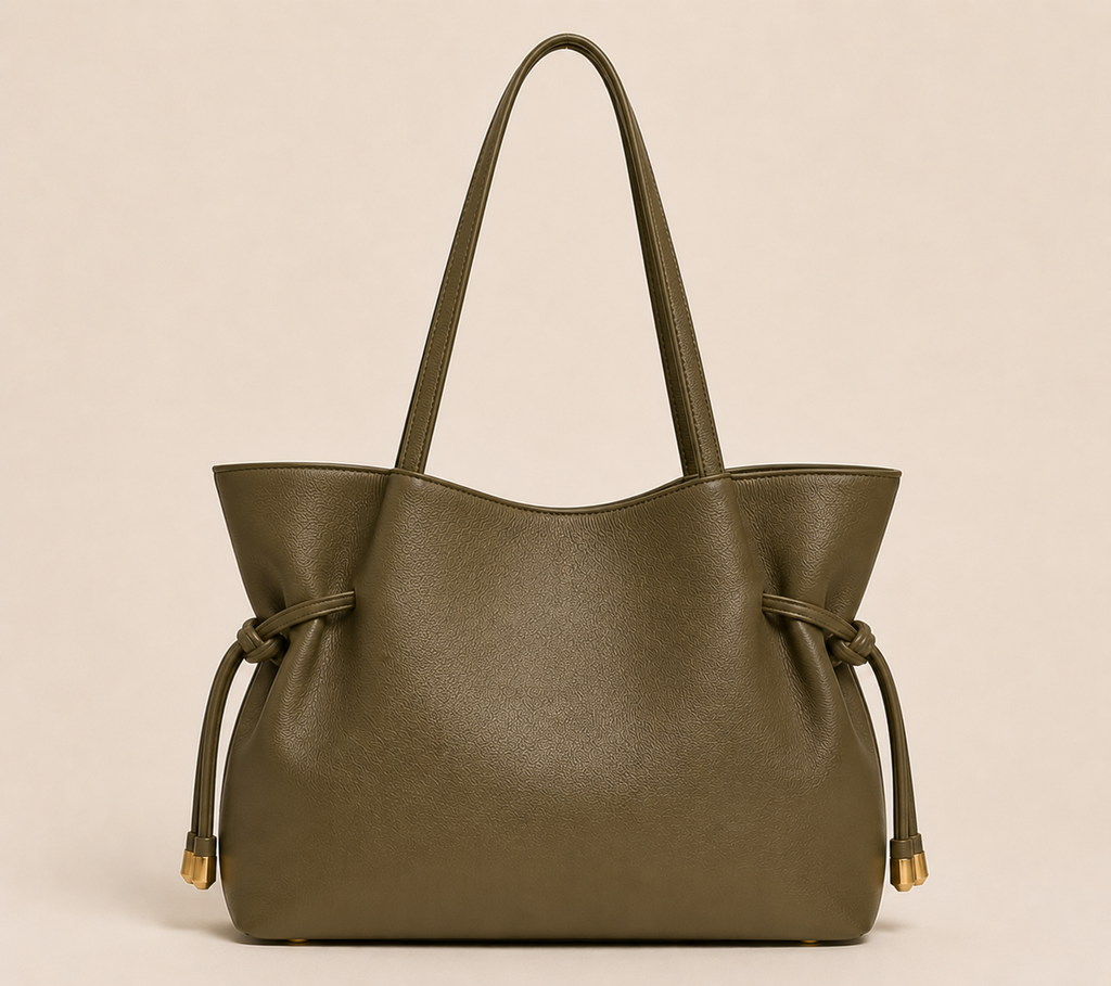 The Sandy Leather Handbag for women ( Ottoman Green )