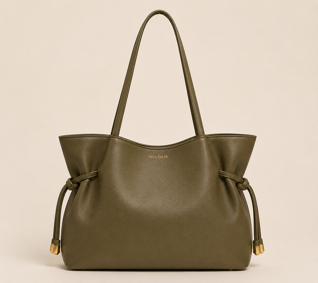 The Sandy Leather Handbag for women ( Ottoman Green )