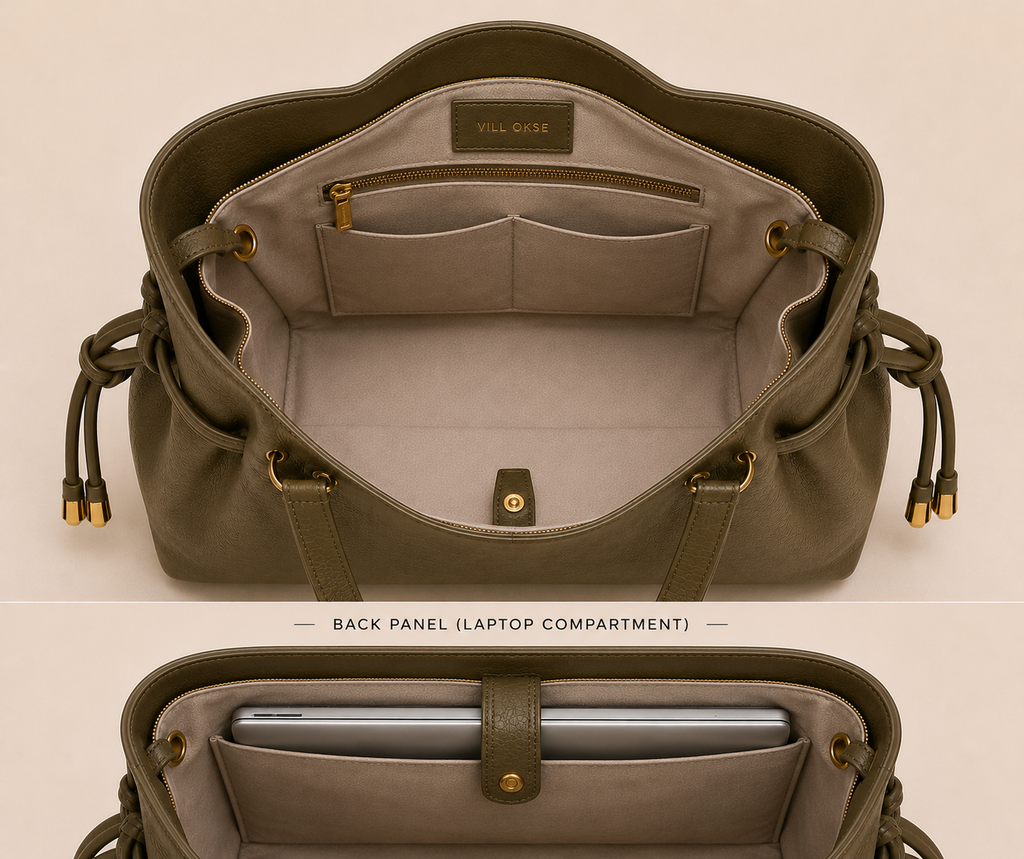 The Sandy Leather Handbag for women ( Ottoman Green )