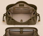 The Sandy Leather Handbag for women ( Ottoman Green )
