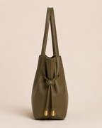 The Sandy Leather Handbag for women ( Ottoman Green )