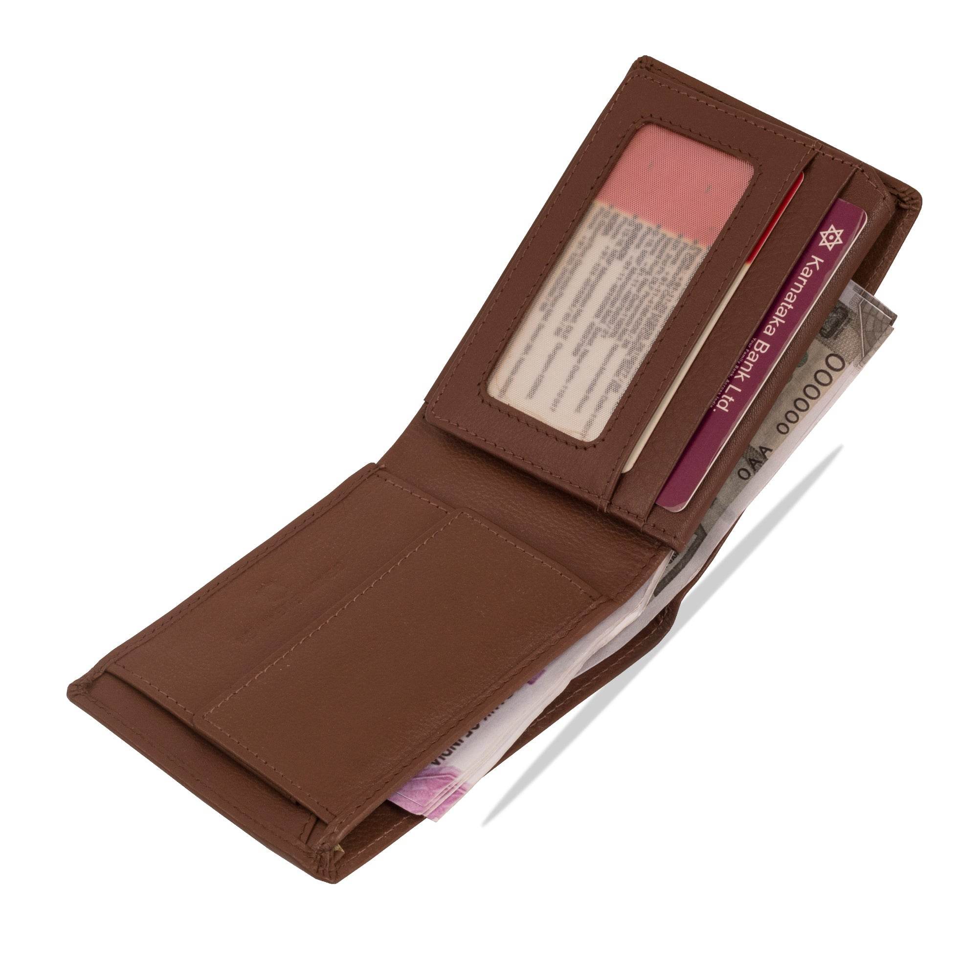 David - RFID Protected Leather Wallet - Cognac Nappa - VILL OKSE