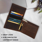 ville-orse-leather-wallet-open-showing-card-slots-zipper - VILL OKSE