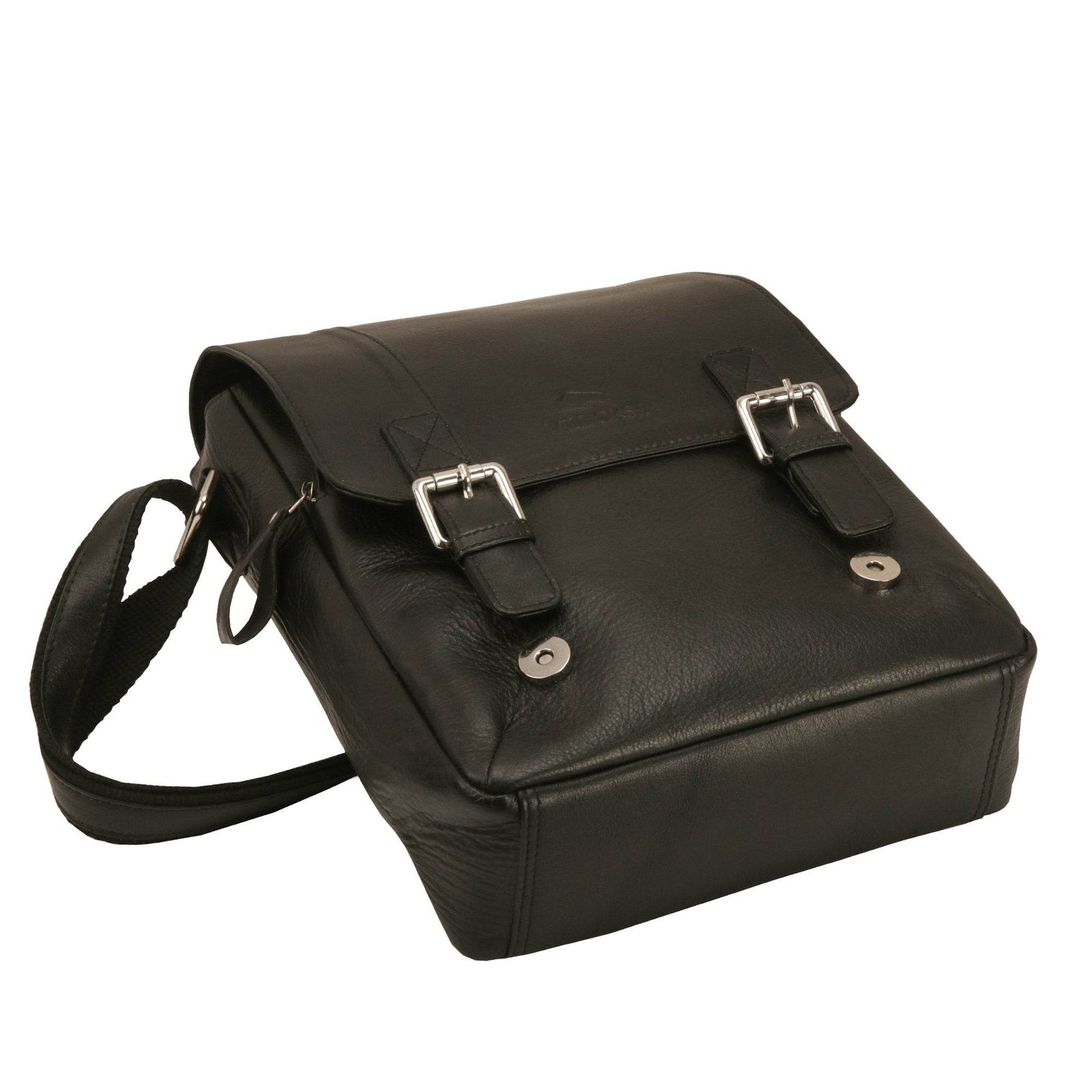 villoise-messenger-bag-side-angle-flap-partially-closed - VILL OKSE