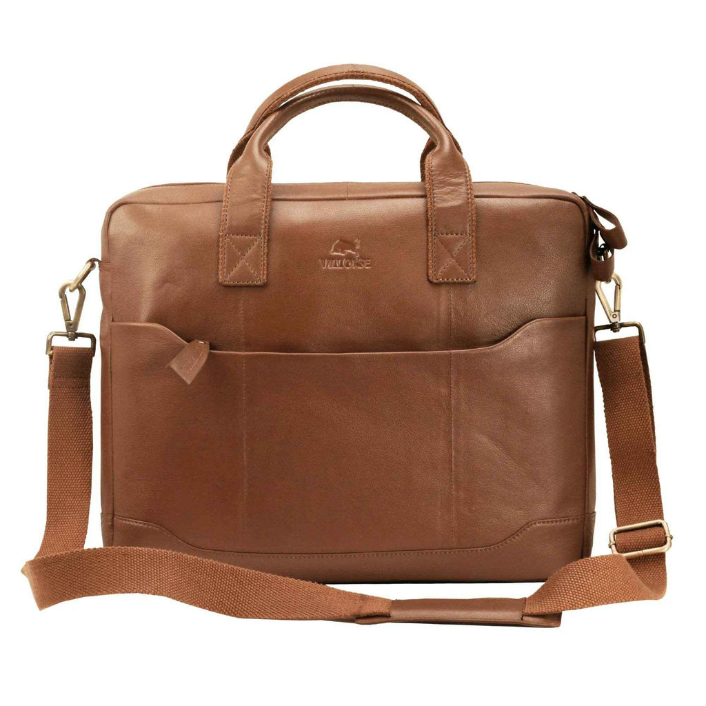 villokse-laptop-bag-front-with-shoulder-strap - VILL OKSE