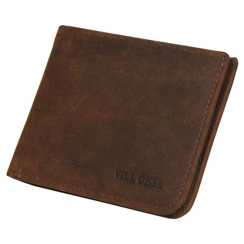 The Sleeve - RFID Protected Leather Wallet - Oak Brown Hunter - VILL OKSE