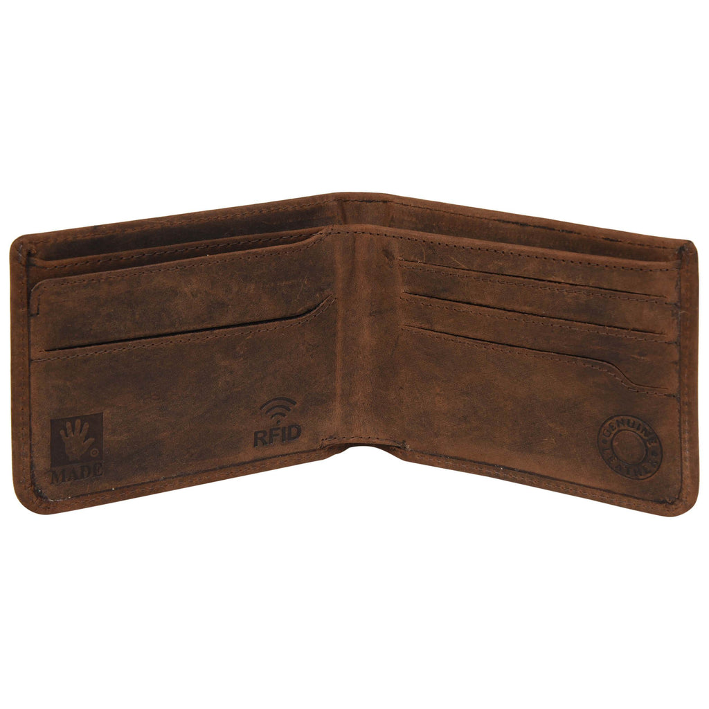 The Sleeve - RFID Protected Leather Wallet - Oak Brown Hunter - VILL OKSE