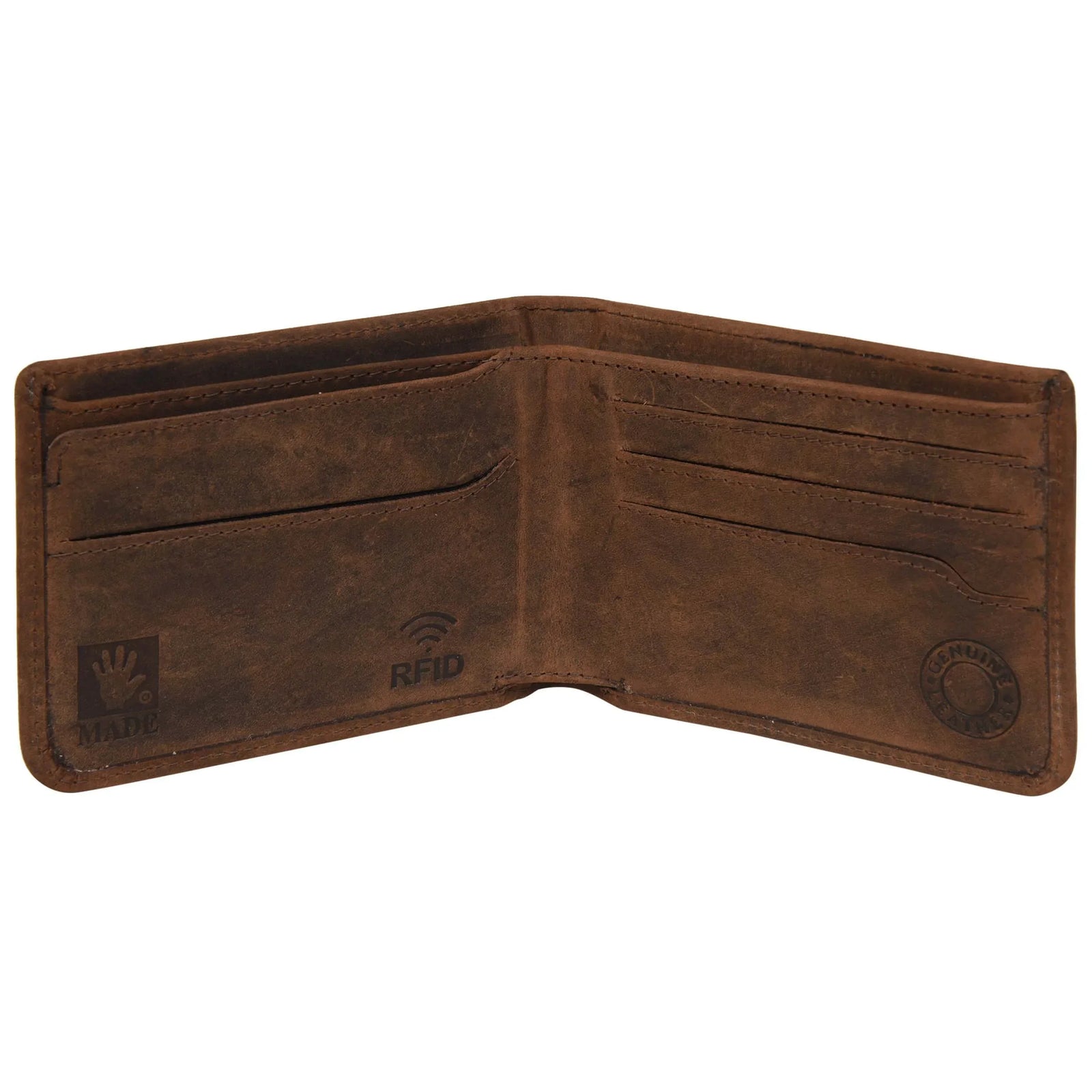 villokse-leather-wallet-rfid-blocking-genuine-brown - VILL OKSE