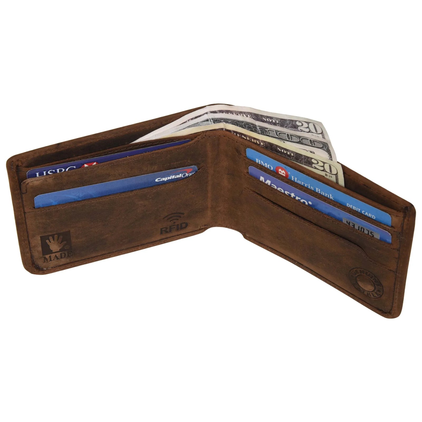 villokse-leather-wallet-rfid-protection-cards-cash - VILL OKSE