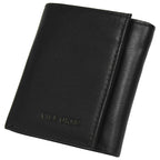 villorse-leather-wallet-black-folded-front - VILL OKSE
