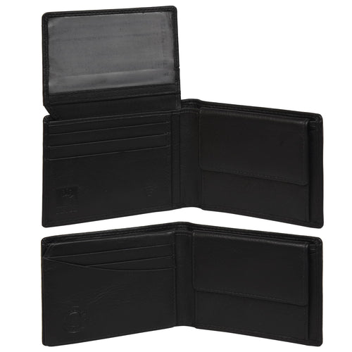 The Berlin - RFID Protected Leather Wallet - Black Nappa - VILL OKSE