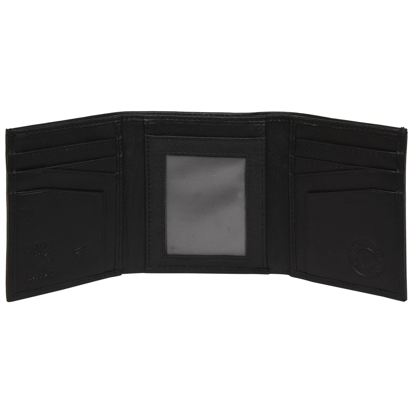 villorse-leather-wallet-black-open-inside-view - VILL OKSE