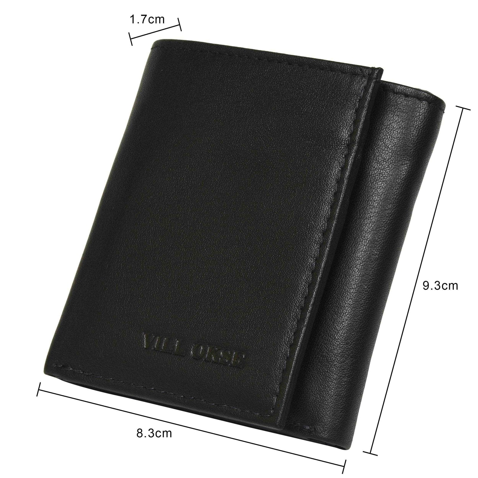 villorse-leather-wallet-dimensions-8.3x9.3cm - VILL OKSE
