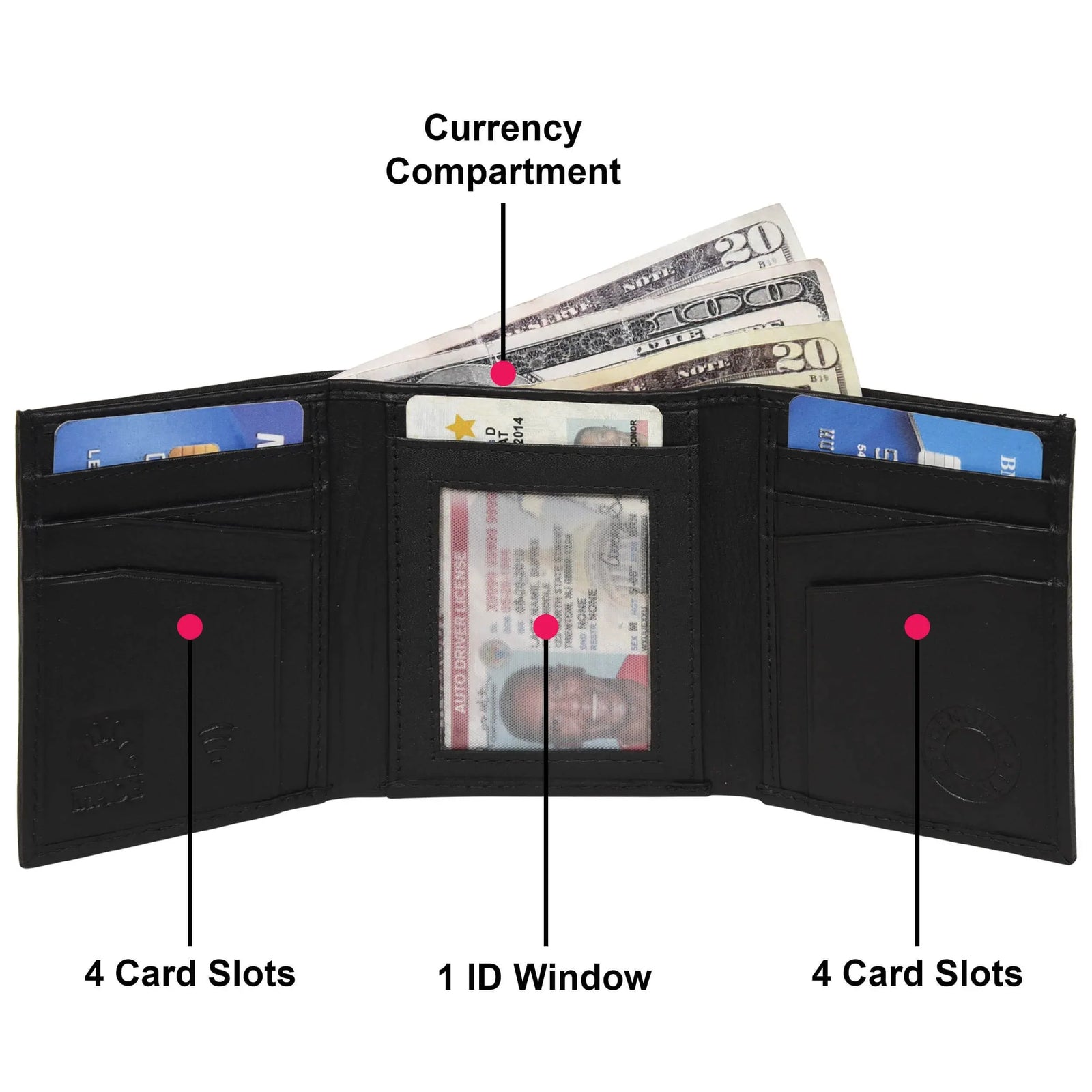 villorse-leather-wallet-id-window-currency-compartment - VILL OKSE