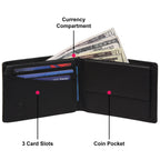 villorse-leather-wallet-open-currency-coin-pocket - VILL OKSE