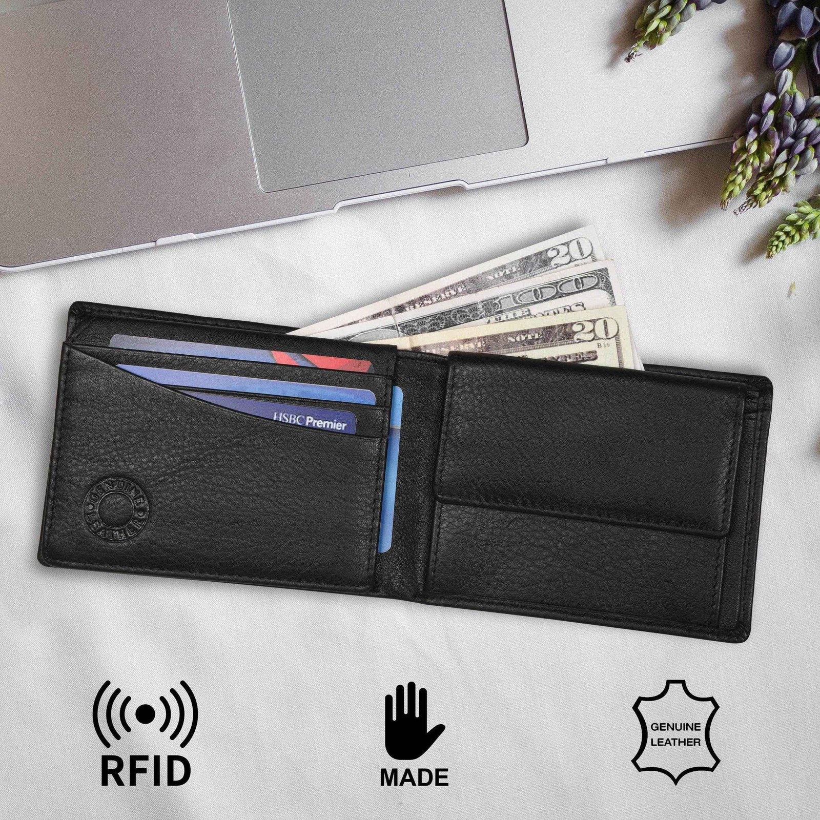 villorse-leather-wallet-rfid-locking-genuine-leather - VILL OKSE