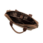 vilo-craft-laptop-bag-brown-leather-open-top-view-empty - VILL OKSE