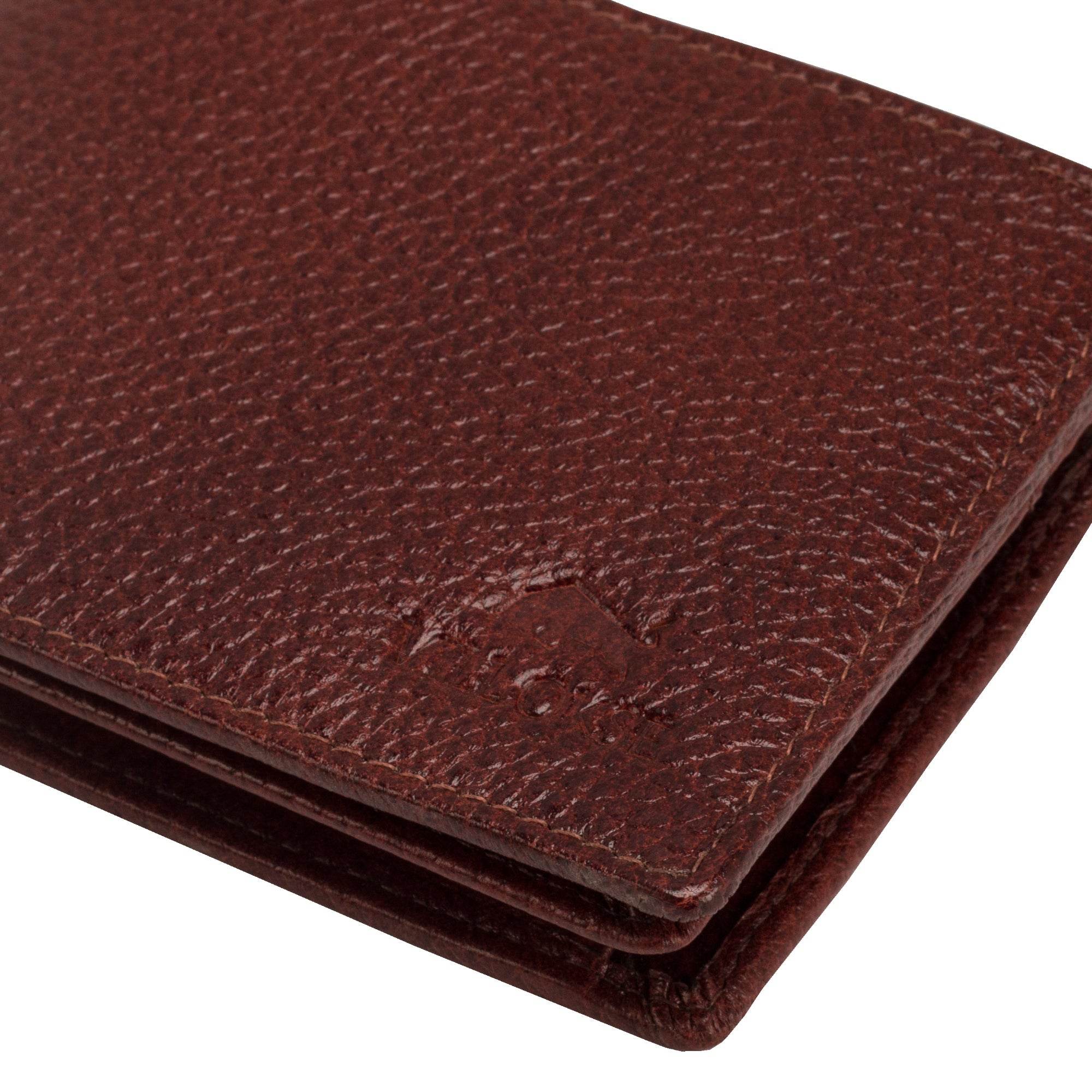 David - RFID Protected Genuine Leather Wallet - B Brown Floater - VILL OKSE
