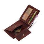 vilo-rfid-leather-wallet-brown-open-coins-pocket-visible - VILL OKSE