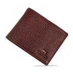 vilo-rfid-leather-wallet-brown-textured-closed-angled - VILL OKSE