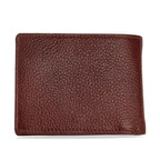 vilo-rfid-leather-wallet-brown-textured-closed-back - VILL OKSE