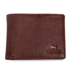 vilo-rfid-leather-wallet-brown-textured-closed-front - VILL OKSE
