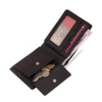vilrose-leather-wallet-black-opened-coin-pocket-coins - VILL OKSE