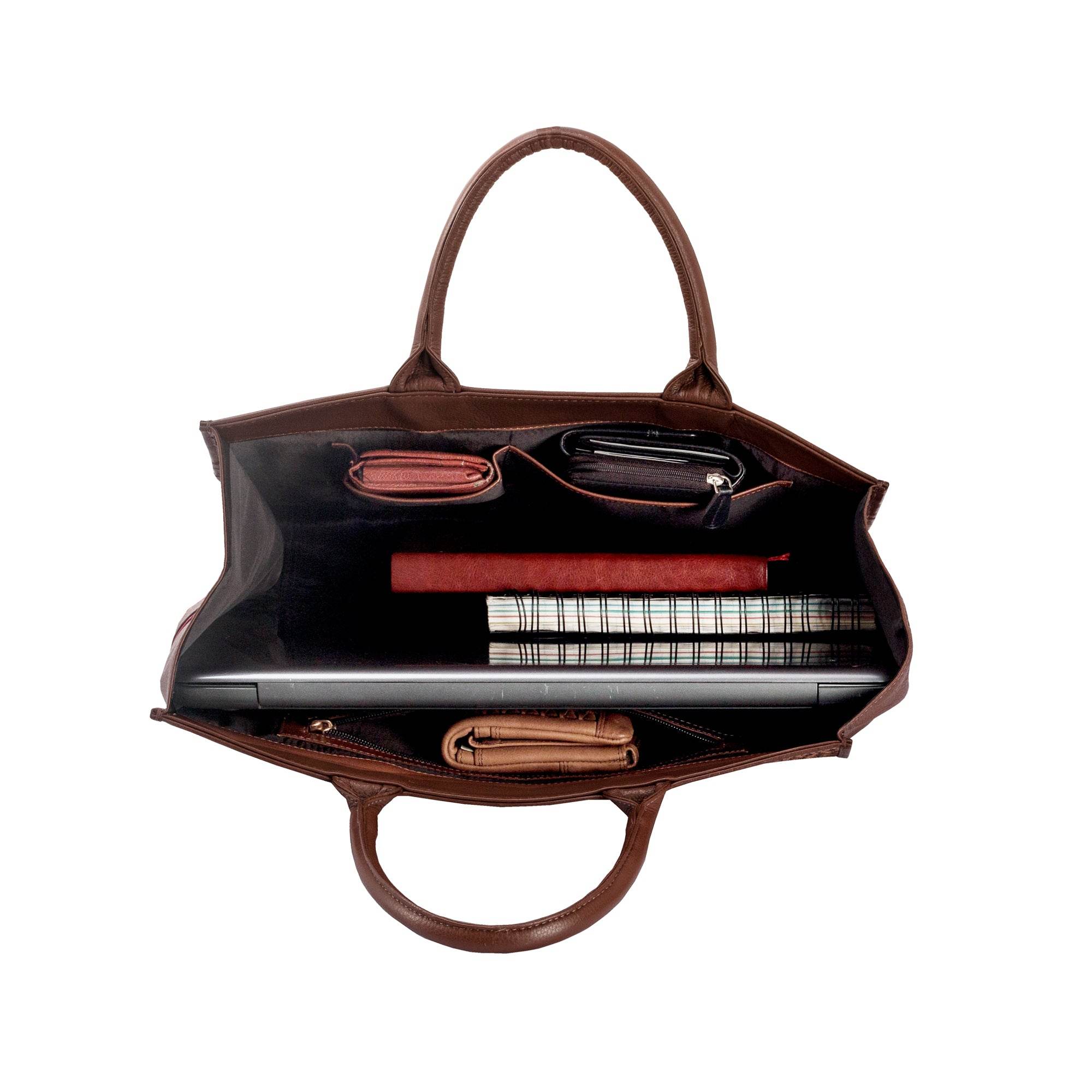 Leah - Genuine Leather Tote bag - Cheetah Hairon - VILL OKSE