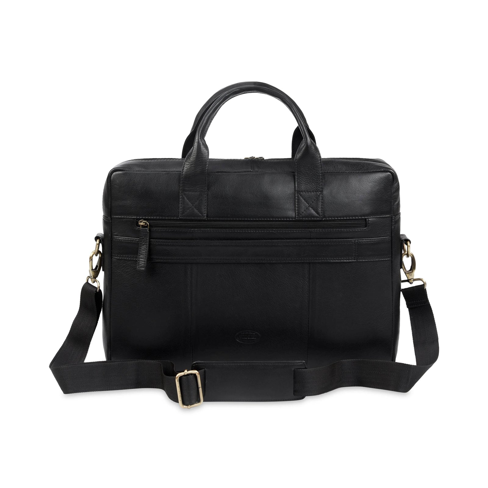 wildcase-nappa-leather-laptop-bag-back-view-with-zipper-pocket - VILL OKSE