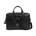 wildcase-nappa-leather-laptop-bag-front-view-with-shoulder-strap - VILL OKSE