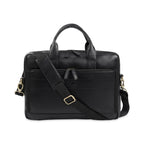 wildcase-nappa-leather-laptop-bag-front-view-with-shoulder-strap - VILL OKSE