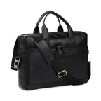 wildcase-nappa-leather-laptop-bag-side-view-with-shoulder-strap - VILL OKSE