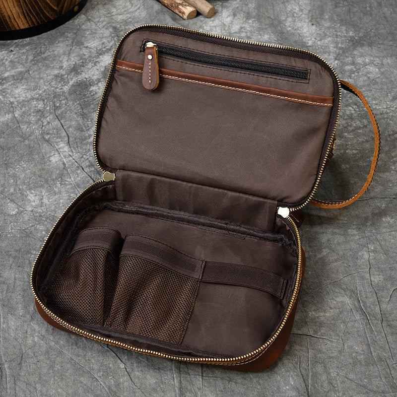 cognac VT toiletry bag