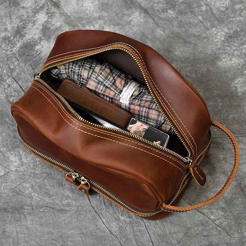 cognac VT toiletry bag