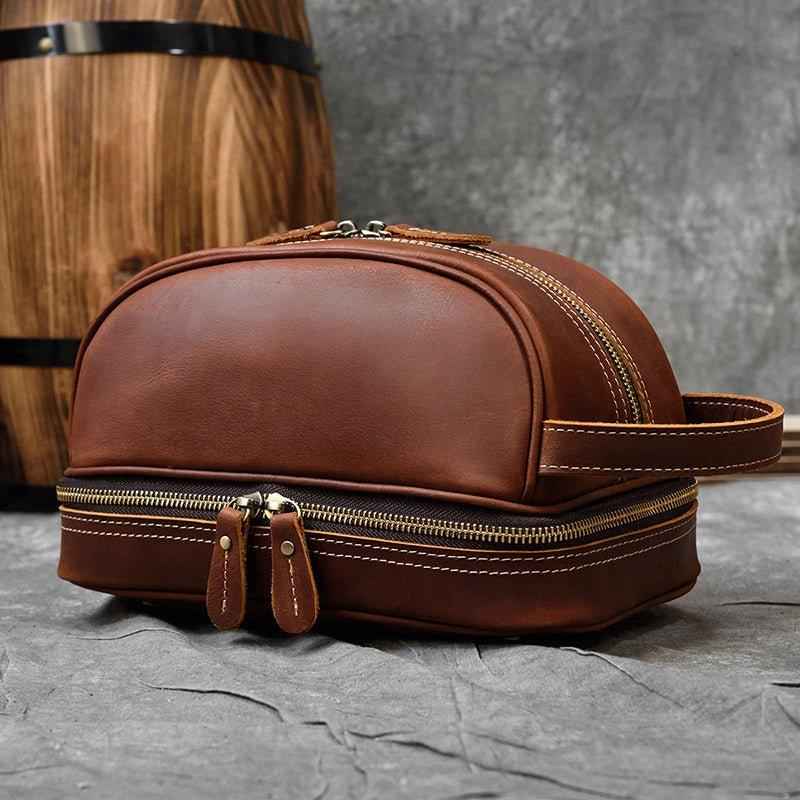 cognac VT toiletry bag